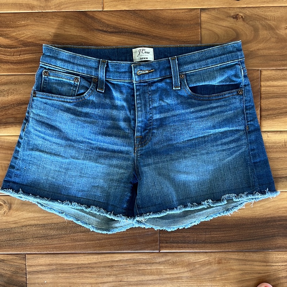 J. Crew Mid-Rise Denim Shorts - size 28